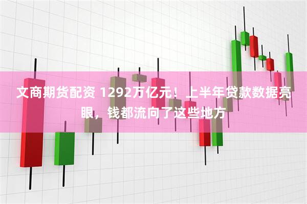 文商期货配资 1292万亿元！上半年贷款数据亮眼，钱都流向了这些地方